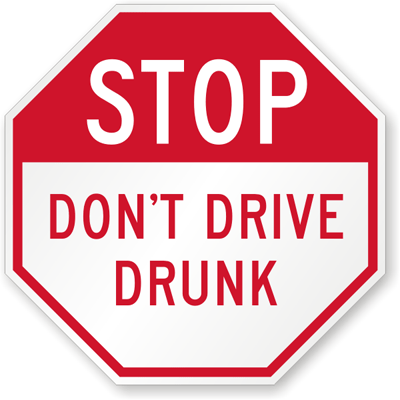 A No Drinking and Driving Sign at SmartSign