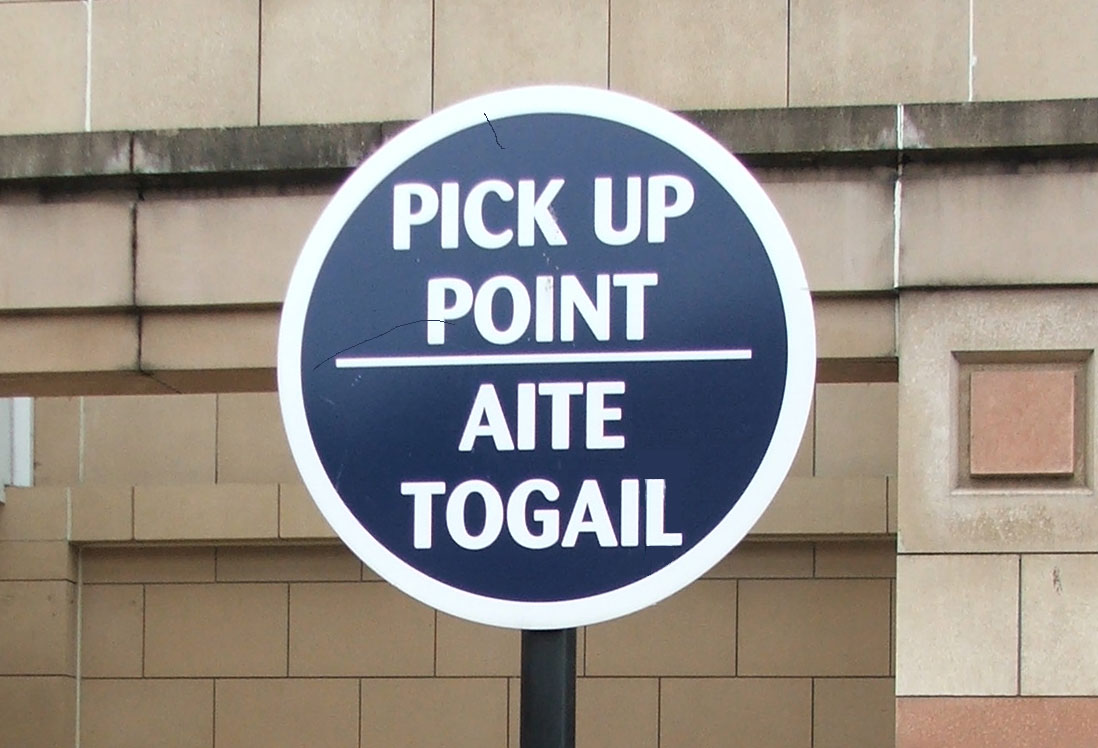 Scottish bilingual sign