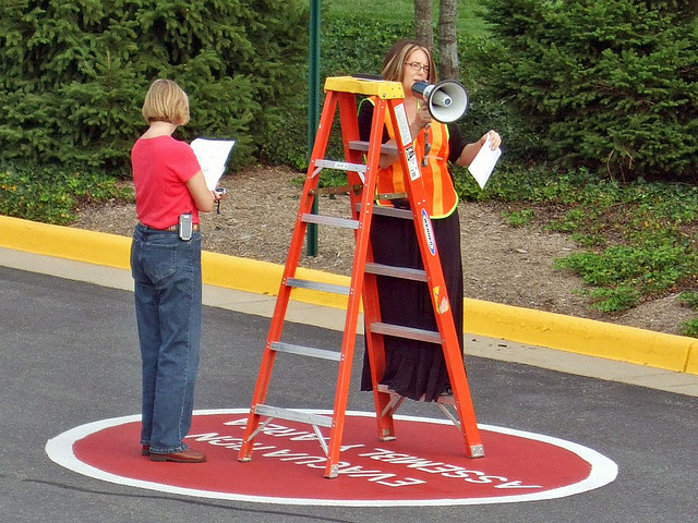 Evacuation Warden at Evacuation Assembly Area