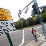 Cheeky crossing signs take on those who text and walk